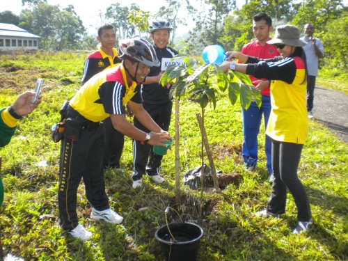 Menanam di Polsek Lubuk